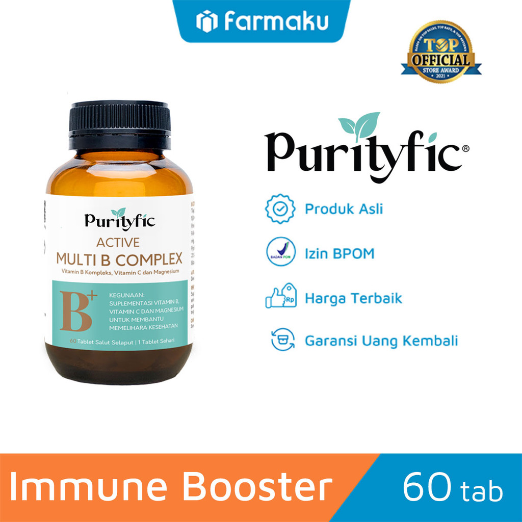 Jual Purity Active Multi B Complex Isi 60 Tablet - Vitamin Daya Tahan ...