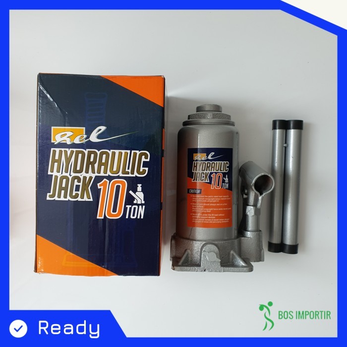 Jual Dongkrak Hidrolik Mobil Model Botol Rel 10 Ton Universal | Shopee ...