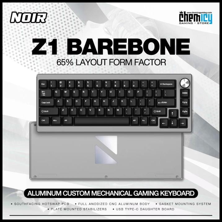 Jual Noir Z1 65% Aluminium Custom Mechanical Gaming Keyboard | Shopee ...