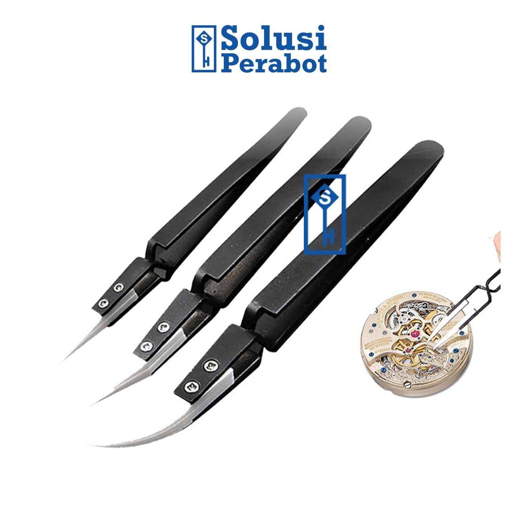 Jual Keramik Pinset Silang AH47 SP / Finset Reverse Tweezers Ceramic ...