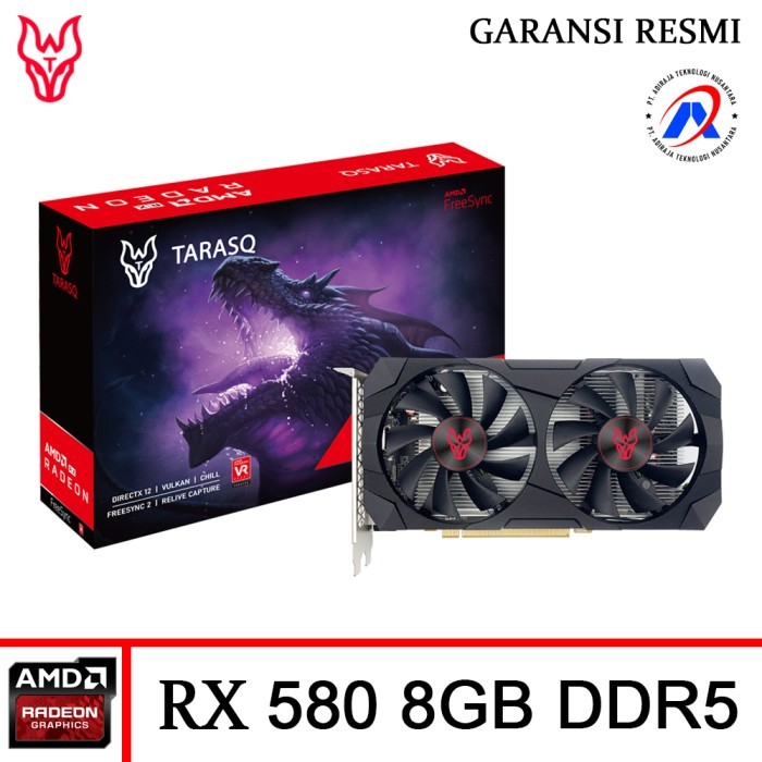 Jual Jual Tarasq Vga Rx 580 8Gb Vga Card Ddr5 256Bit 2048Sp Garansi ...