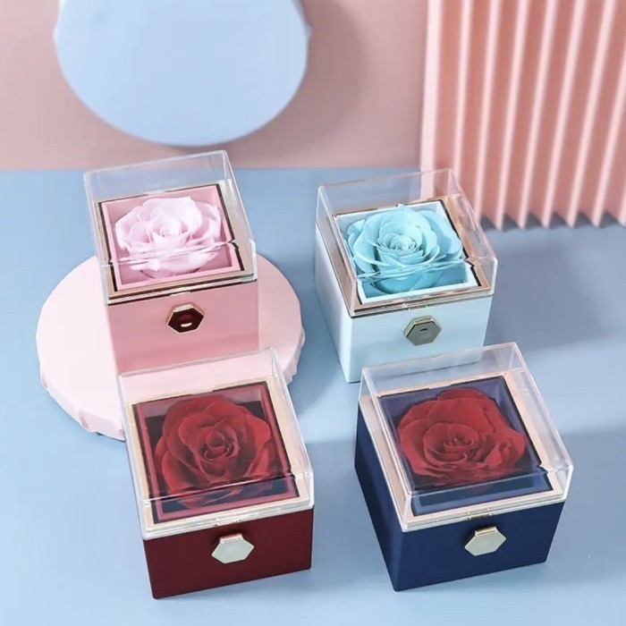 Jual Jual Hidden Jewelry Box Kotak Bunga Mawar Diputar Abadi Asli ...