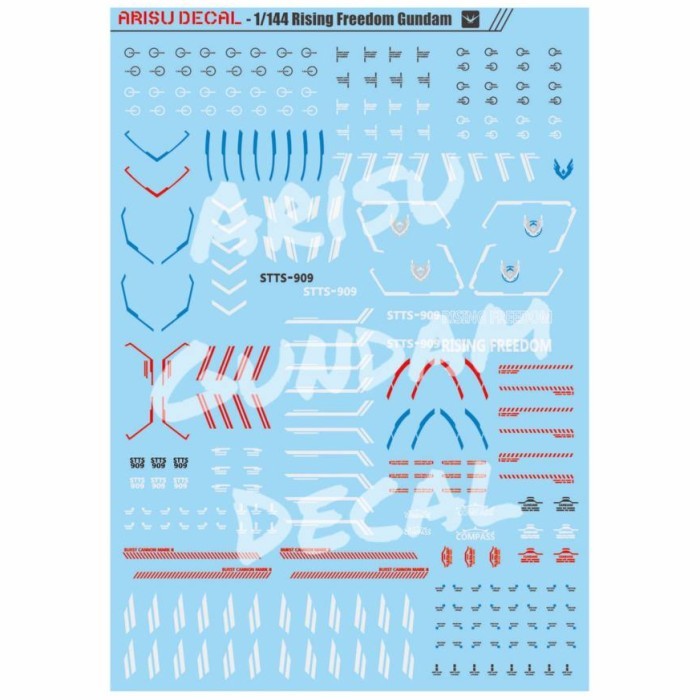 Jual Water Slide Decal Rising Freedom 1/144 Arisu Decal | Shopee Indonesia