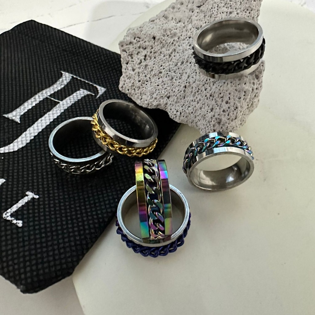 Jual Cincin Pria Chain Titanium / Cincin Pembuka Tutup Botol Cincin ...