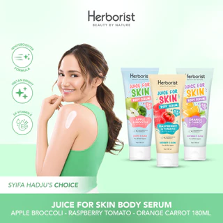 Herborist Juice For Skin Body Serum - 180ml Mencerahkan Kulit Kusam 5X Vitamin E