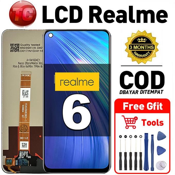 Jual Original Lcd Realme 6 fullset ori asli Layar hp touchscreen Sentuh ...