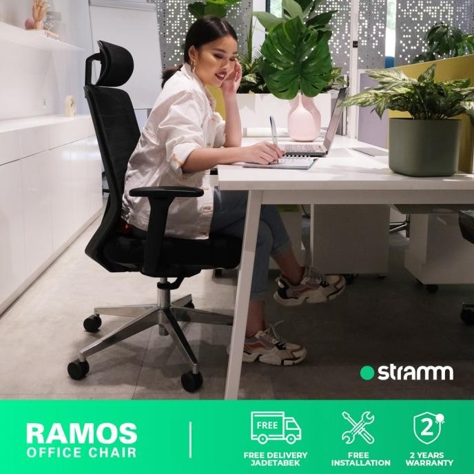 Jual Kursi Kantor Ergonomis Stramm Ramos I Shopee Indonesia