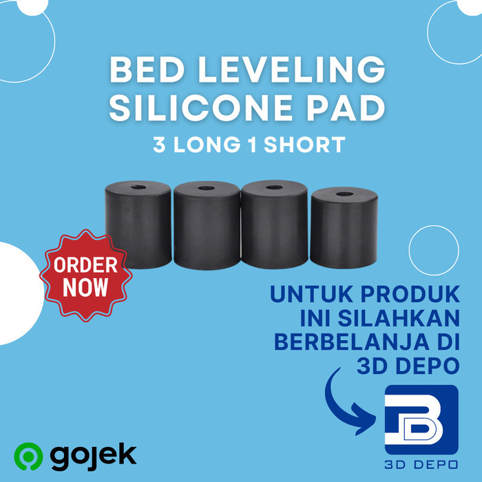 Jual CR10 Ender-3 Hot Bed Leveling Column Silicone Pad 3 Long 1 Short ...
