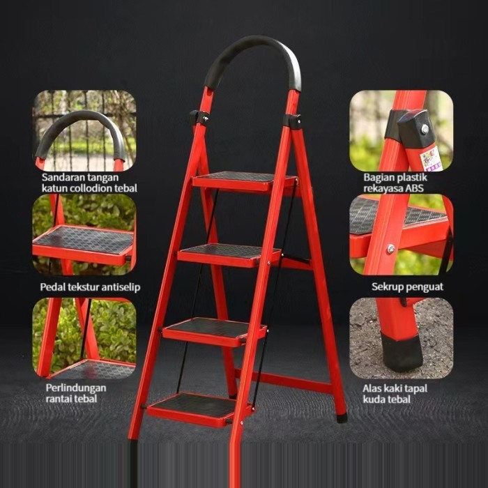 Jual Promo!! Furnibest Tangga Lipat Besi Tangga Lipat Portable Step
