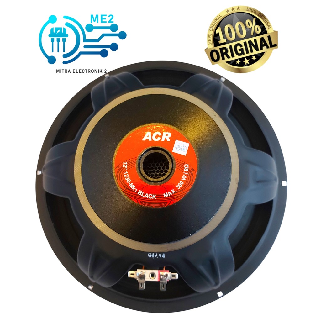 Jual Speaker ACR 12 Inch 1230 Black 300 watt ohm Full Range Tipe