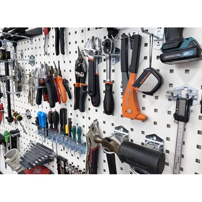 Jual PEGBOARD BESI METAL / WALL ORGANIZER / RAK DINDING / RACK TOOL ...
