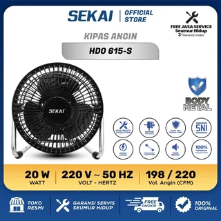 SEKAI Kipas Angin Meja Mini Tornado 6 Inch - HDO 615-S