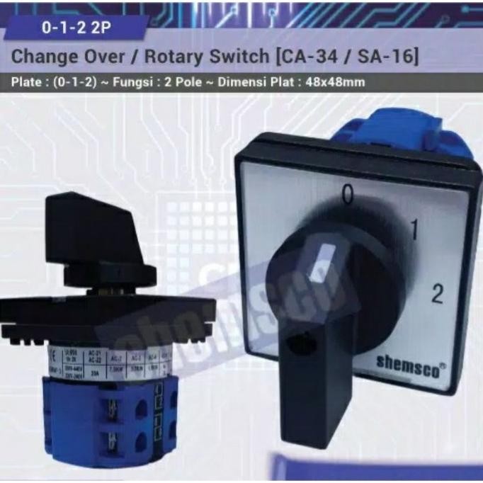 Jual Rotary Selector SwitchChange Over Switch 2 Pole 3 4 dan 5 Posisi ...