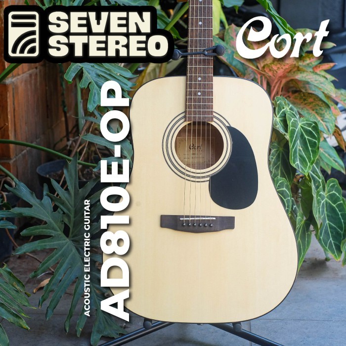 Jual Cort Ad E Op Acoustic Electric Guitar With Bag Shopee Indonesia