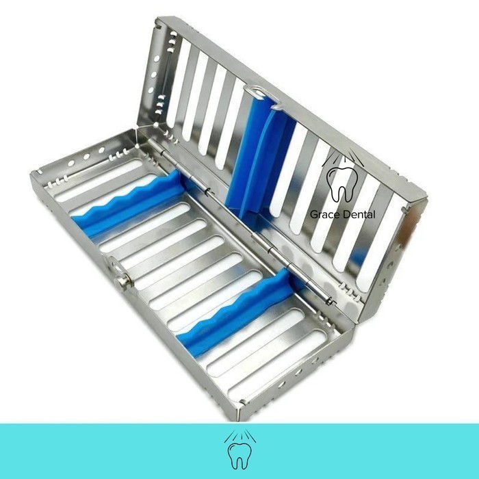 Jual Dental Instrumen Autoclave Sterilization Cassette Rack Box Tray ...