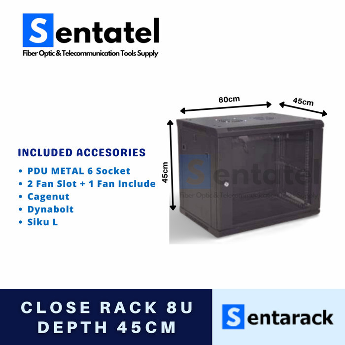 Jual HARGA DISC - Close Rack 8U / Rack Server 8U Depth 45 cm | Shopee ...