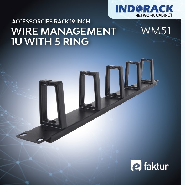 Jual Indorack Wire Management WM51 1U 2U Kabel Rack Server | Shopee ...
