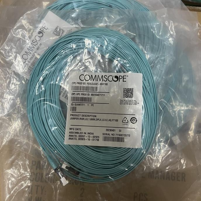 Jual Kabel fiber optic patch cord commscope systimax lc to lc om4 100 ...