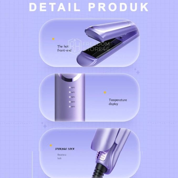 Jual CATOKAN RAMBUT 2 IN 1 KERITING DAN MELURUSKAN LAPISAN GLASIR ...