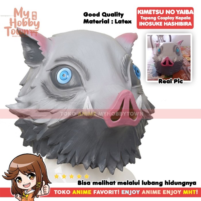 Jual Topeng Anime Cosplay Demon Slayer Kimetsu no Yaiba Inosuke ...