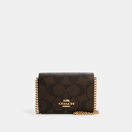 Coach Mini Wallet On A Chain