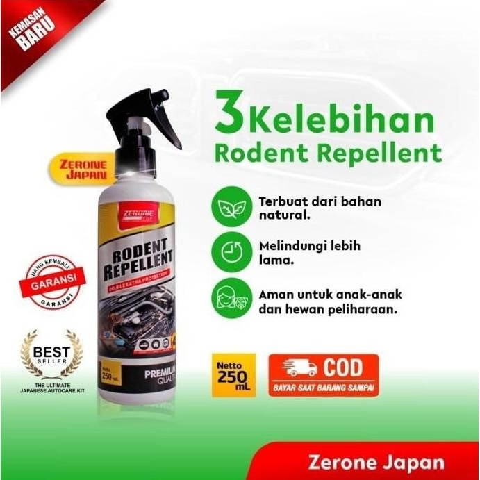 Jual ZERONE Rodent Repellent Obat Pengusir Tikus Ampuh 250ml | Shopee ...