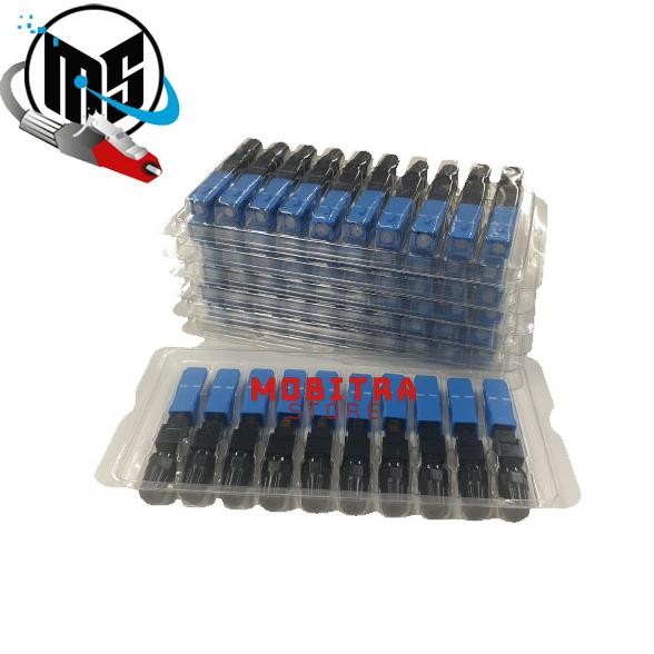 Jual Grab/Gosend Fast Connector SC UPC Fiber Optic SC/UPC FTTH 100 Pcs ...