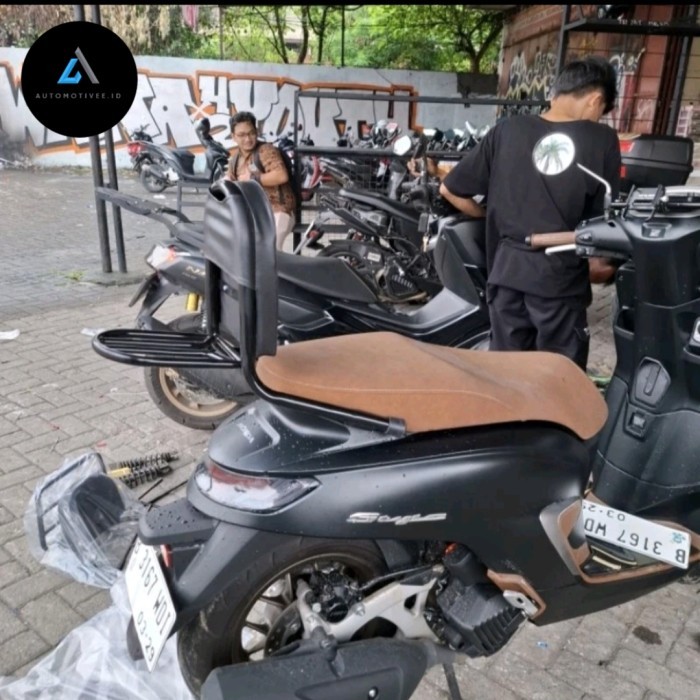 Jual Sari Backrack Back Rack Sandaran Senderan Jok Belakang Honda Stylo ...