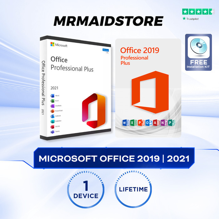 Jual Microsoft Office 2021 Professional Plus Office 2019 Retail ...