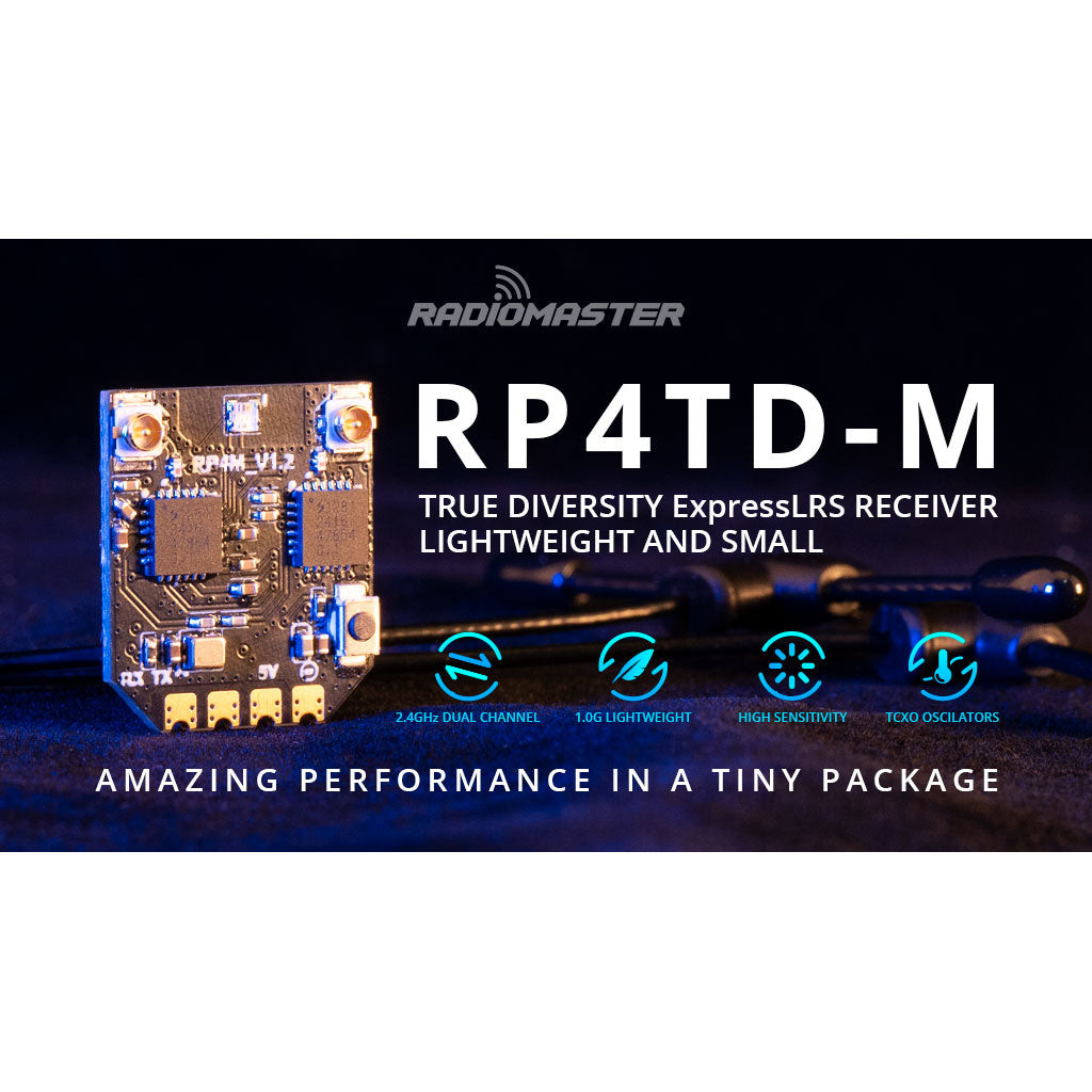 Jual RadioMaster RP4TD-M ExpressLRS ELRS 2.4GHz Mini True Diversity ...