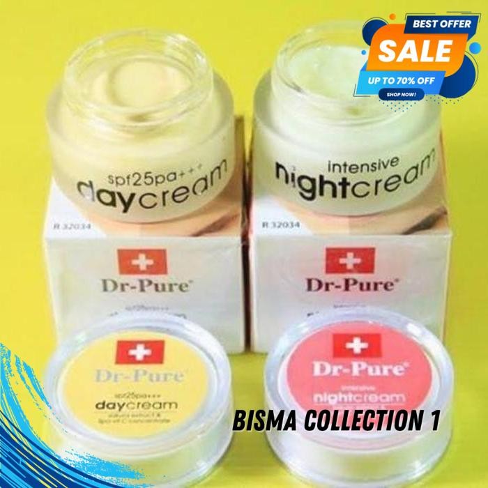 Jual DR PURE WHITENING CREAM DAY & NIGHT BY BISMACOLLECTION1 ...