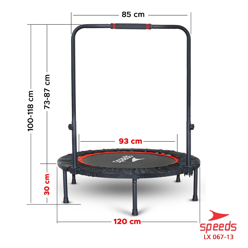 SPEEDS Trampoline Fitness Trampolin Gym Alat Olahraga Lompat Trampolin Jump  Fitness 067-14