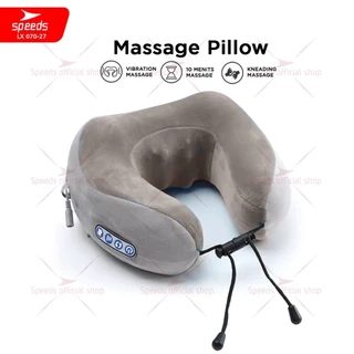 SPEEDS Bantal Pijat Elektrik Leher Massage Neck Alat Pijat Terapi Pegal-pegal Elektrik 070-27
