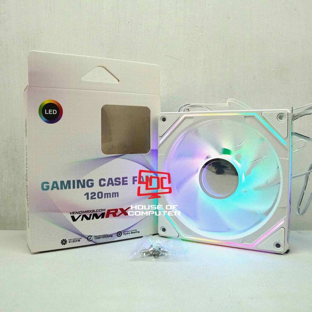 Jual FAN CASING VENOM RX TETRAGON-02 ARGB 120MM SYNCREV REVERSE - PUTIH ...