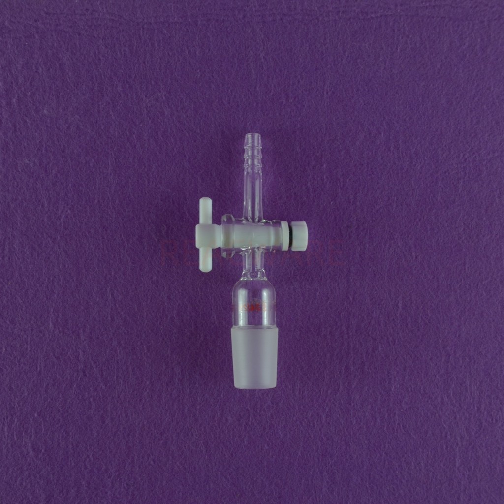 Jual Lab Glass Inlet Adapter Straight PTFE Valve 24/29 | Shopee Indonesia
