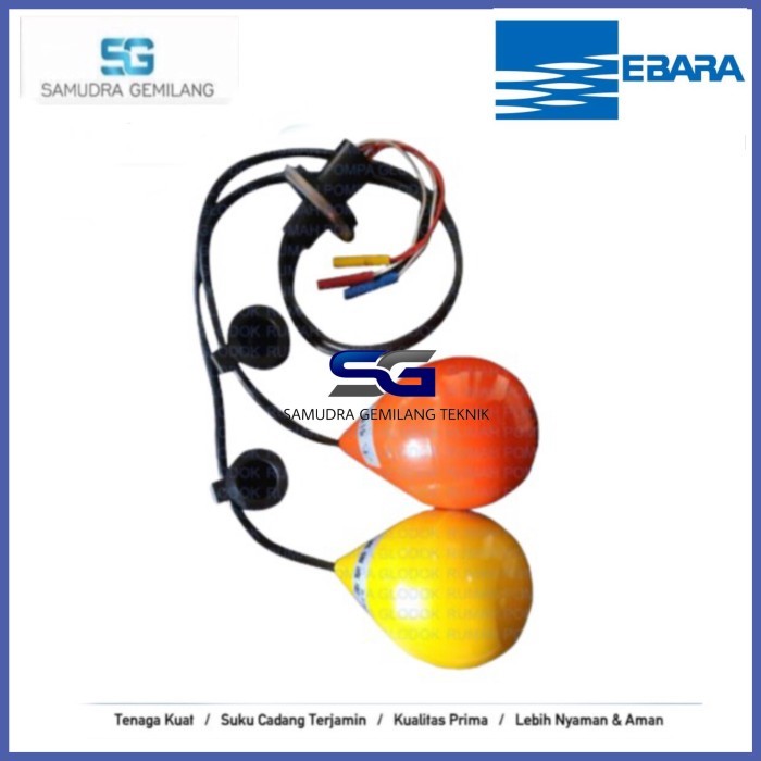 Jual TERBARU Pelampung Otomatis Pompa Celup EBARA Dua Bola Float switch ...