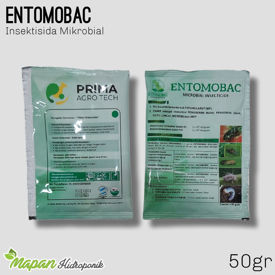 Jual Entomobac Microbial Insecticide Bio Insektisida 50 Gram 100% Non ...