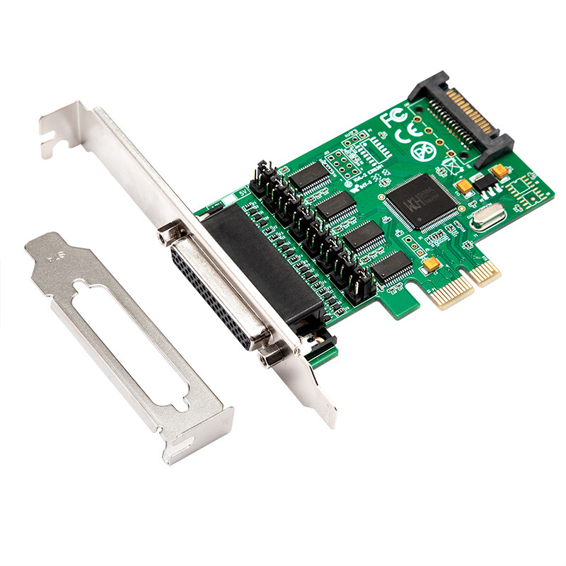 Carte PCIe 4 Ports RS-232 Série - Contrôleur Serial Avec Chipset WCH384L, Compatible Windows 10
