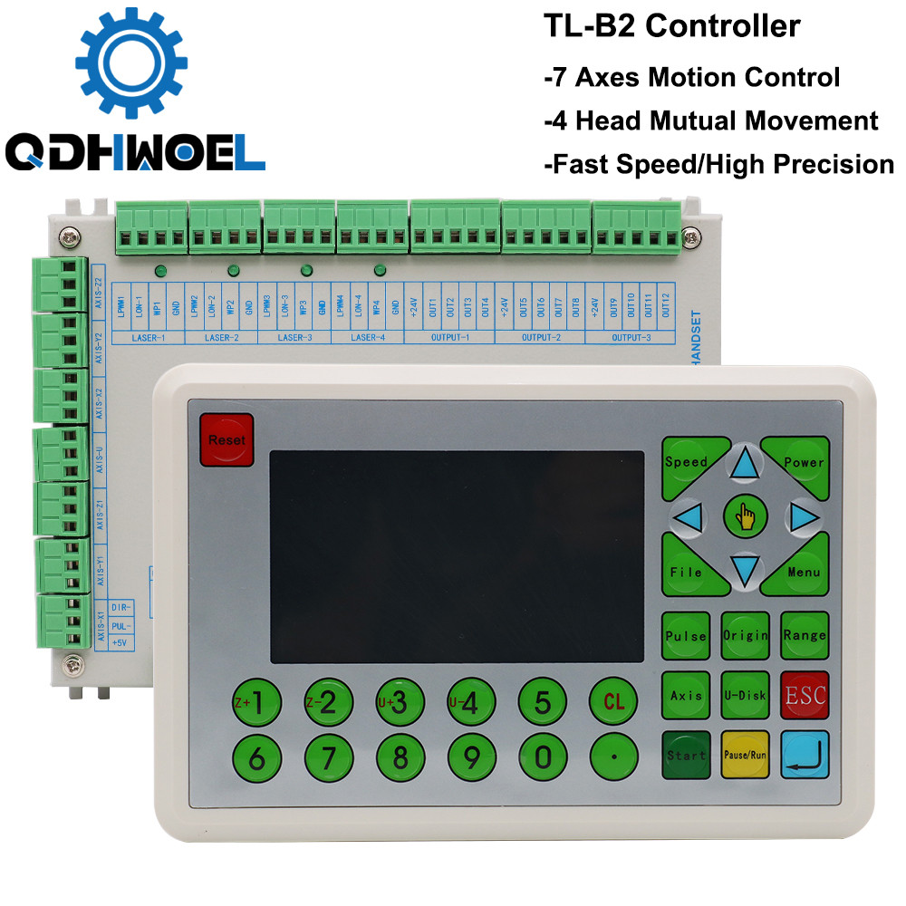 Jual QDHWOEL Co2 Laser Controller TL-B2 4 heads lasers' control for ...