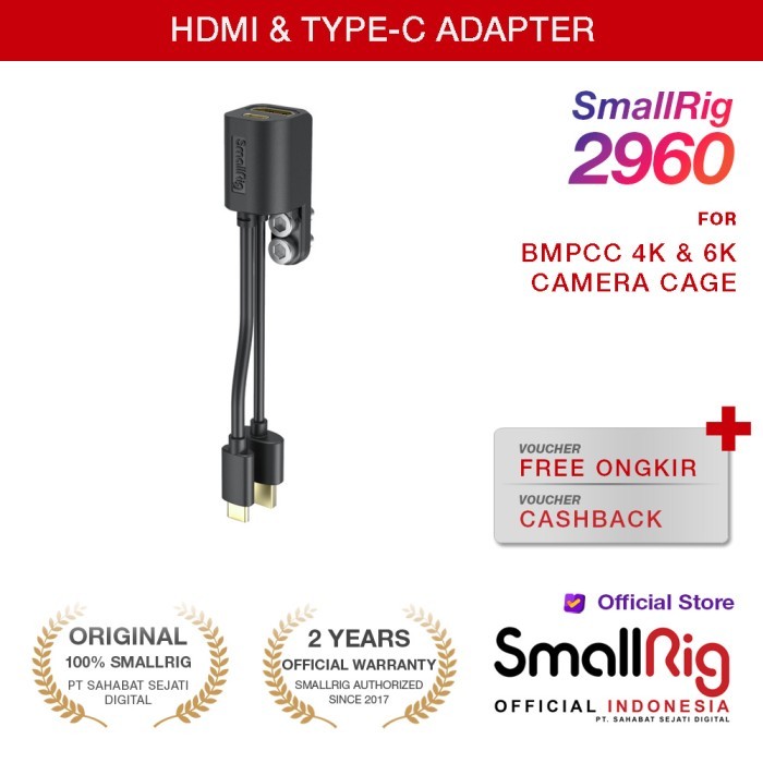 Jual SmallRig Full Sized Protection Data Cable for BMPCC 4K 6K Cage ...