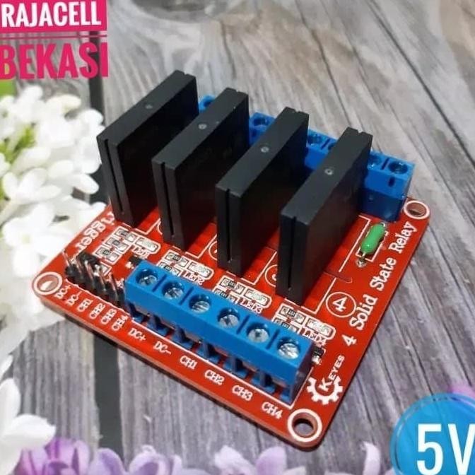 Jual BEST SSR MODULE 4 CHANNEL SOLID STATE RELAY HIGH LEVEL TRIGGER 3 ...