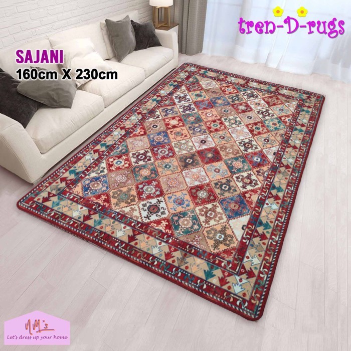 Jual TREN-D-RUGS KARPET LANTAI MOTIF TURKI KLASIK PERMADANI BULU ...