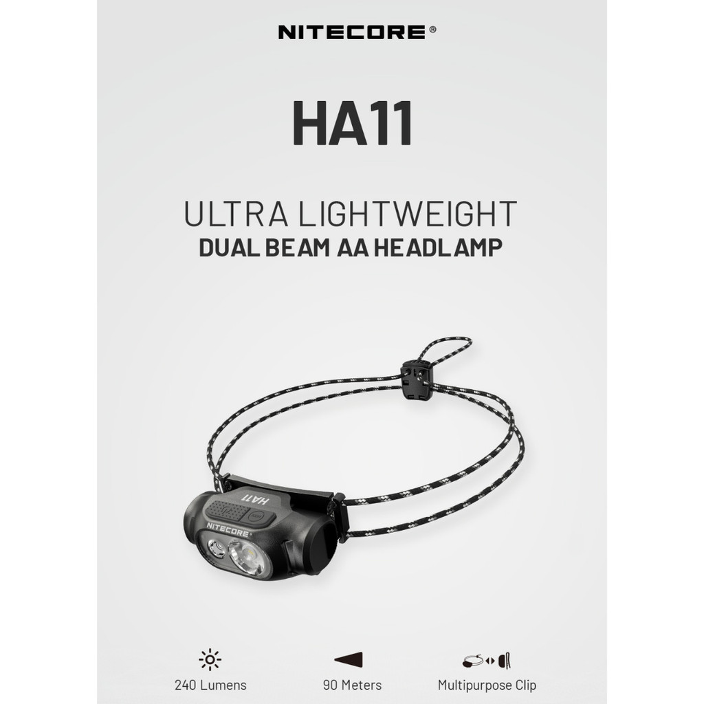 Jual NITECORE Senter Kepala LED Headlamp Lightweight AA Battery 240lm ...
