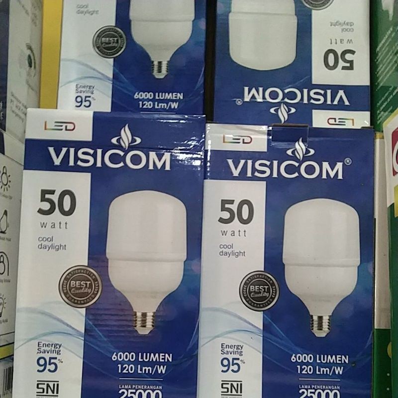 Jual LED VISICOM 50WATT SNI GARANSI 1TAHUN PUTIH | Shopee Indonesia