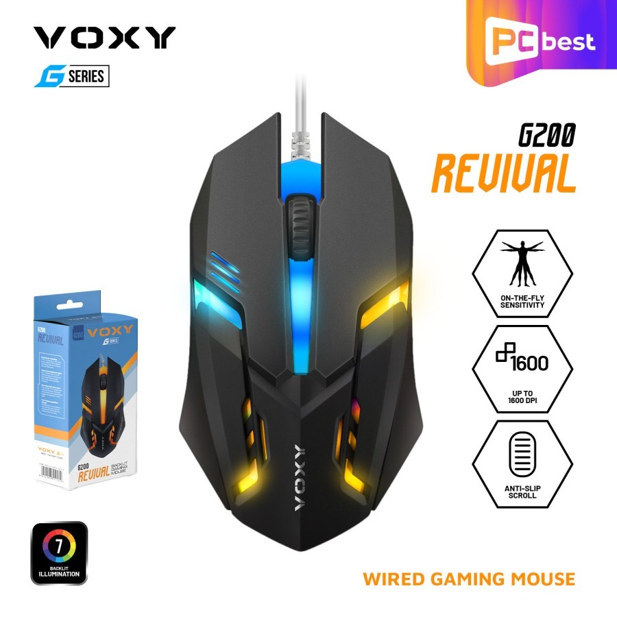 Jual Mouse USB Gaming RGB Revival VOXY G200 / Optical Gaming Mouse ...