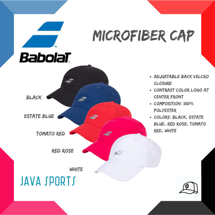 Jual Produk Unggulan Topi Tenis Babolat Microfiber Cap 100% Polyester ...