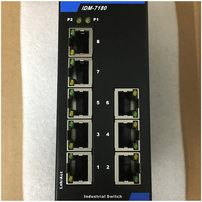 Jual Idm-7180 Industrial Switch Fast Ethernert 8 Port With Din Rail ...