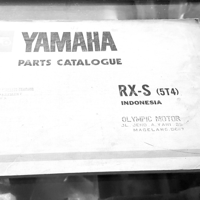 Jual Buku Part Catalog Catalogue Katalog Katalogue Copi Yamaha Rxs Rx S ...