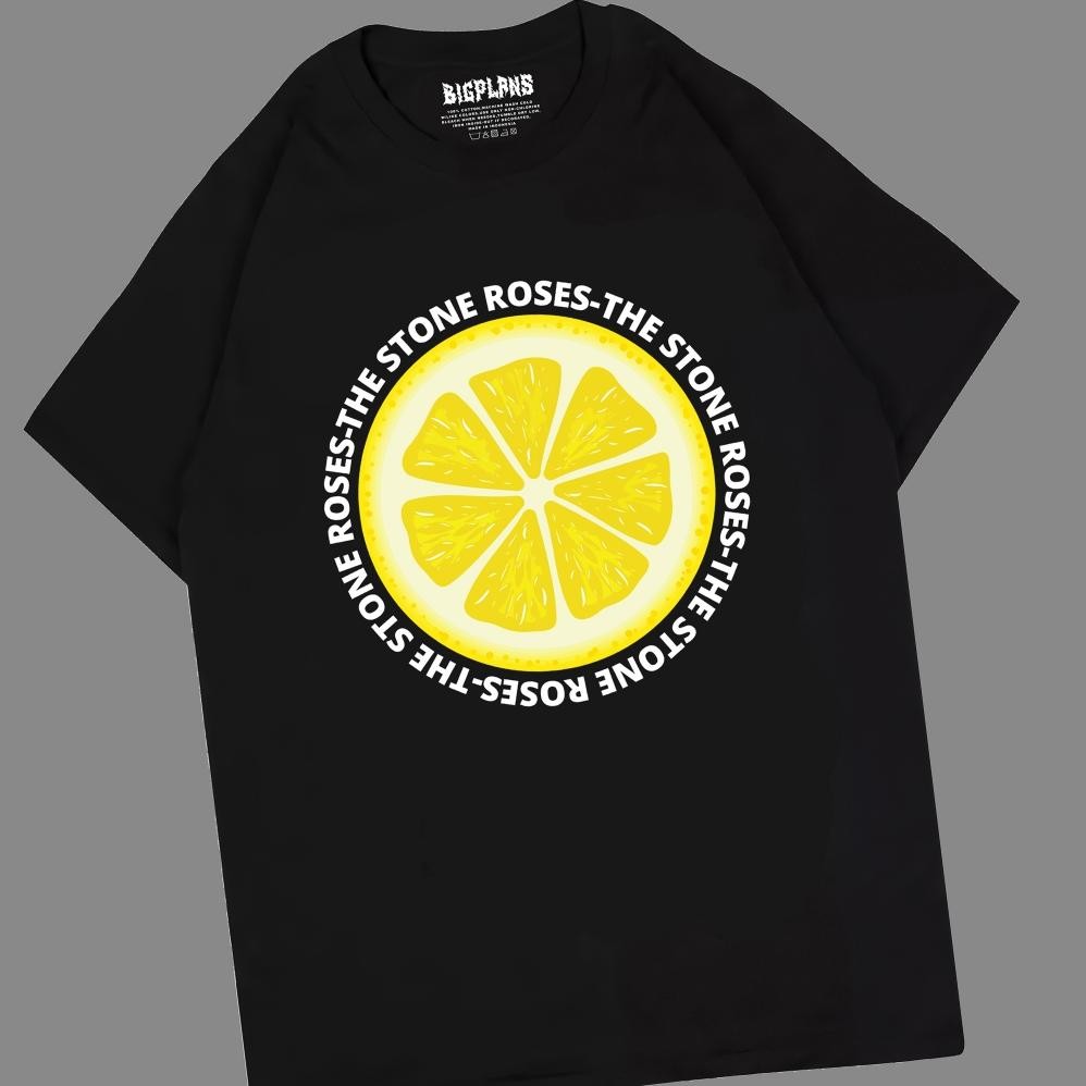 Jual Promo The Stone Roses Big Lemon Logo Bulat Kaos Band Stone Roses ...