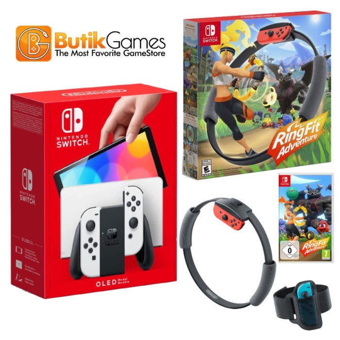 Jual Nintendo Switch OLED Console Mesin Bundle Ringfit Ring Fit ...